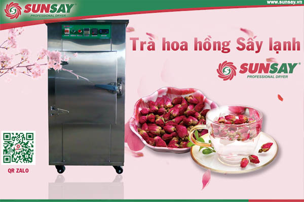 trà hoa hồng sấy lạnh