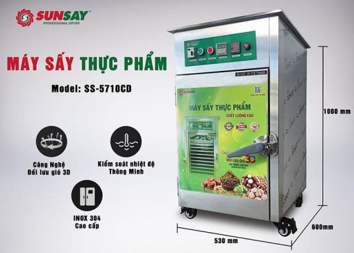 Máy sấy thực phẩm 10 khay